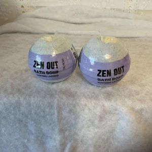 PINK VS Zen out lavender bath bombs x2